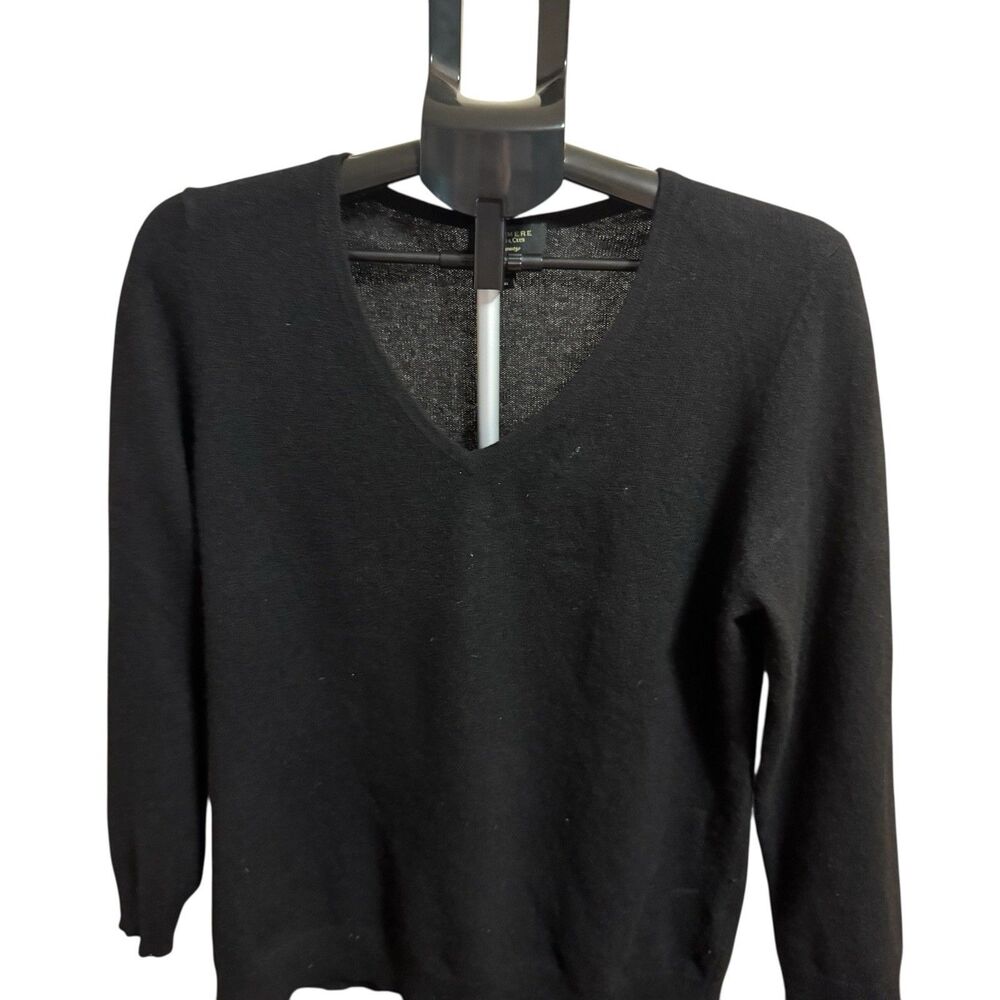 CHARTER CLUB Luxury 100% CASHMERE Women’s  v-Neck‎ Turtleneck Preppy Classy XL - Picture 3 of 12